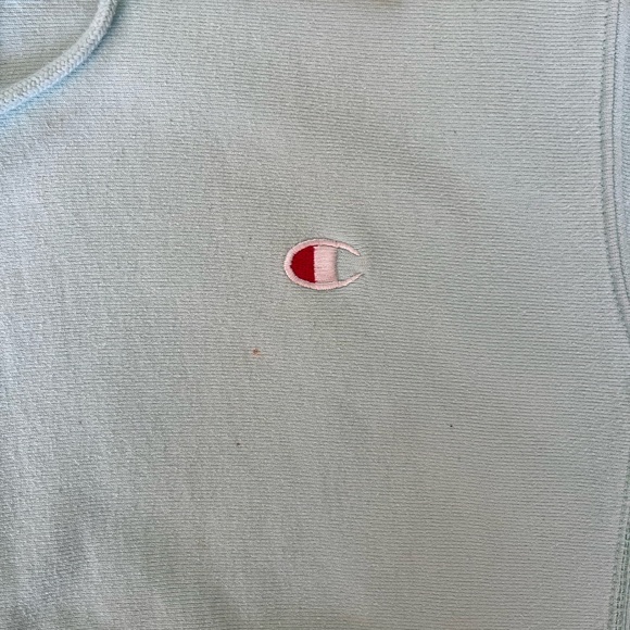 Teal reverse weave Champion hoodie. Men’s small - Picture 7 of 7